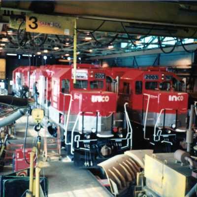 Photograph, INCO Engines 2001, 2003, in shops.