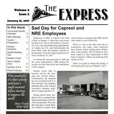 The Express (Vol. 2, Iss. 2) Cover Page