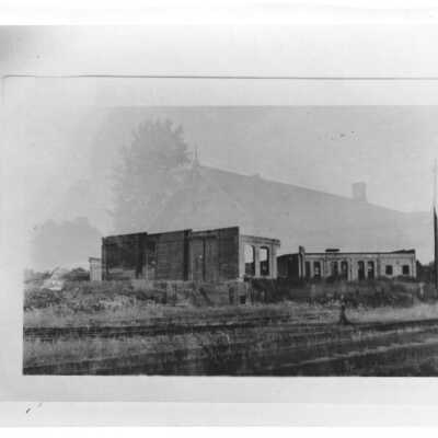 Photograph of the Ruins of the Grand Trunk Railway in Depot Harbour
