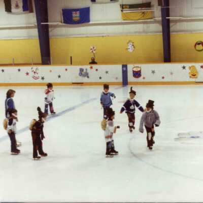 Photograph, Capreol Figure Skaters, Toyland, False Beards and Tophat.