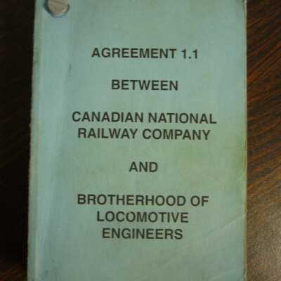 Agreement 1.1 Between Canadian National Railway Company and Brotherhood of Locomotive Engineers