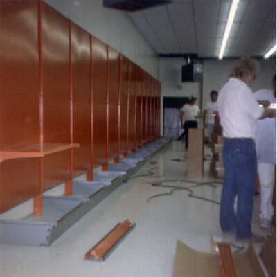 Photograph, Capreol Pro Hardware during rebuild after 1986 Fire.