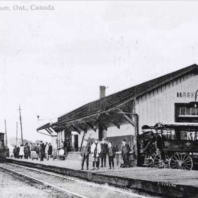 Photograph, CNR Station at Markham, Ontario.