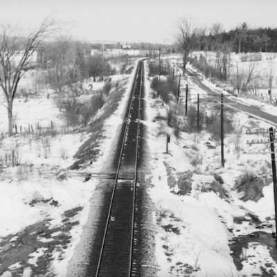 Photograph, CN north near Coldwater 1973-03.