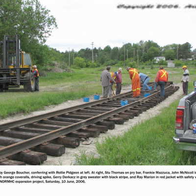 Photograph, NORMHC Track Laying.