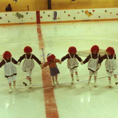 Photograph, Capreol Figure Skaters, Toyland, Raggedy Andy and Anne.