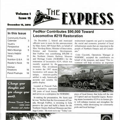 The Express (Vol. 1, Iss. 15) Cover Page