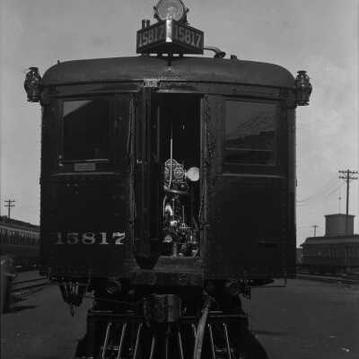 Photograph, Canadian National Railways (CNR) Oil Electric Car No. 15817.