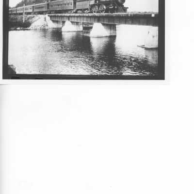 Photograph of a train passing through Rose Point