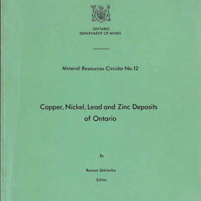 Copper, Nickel, Lead and Zinc Deposits of Ontario