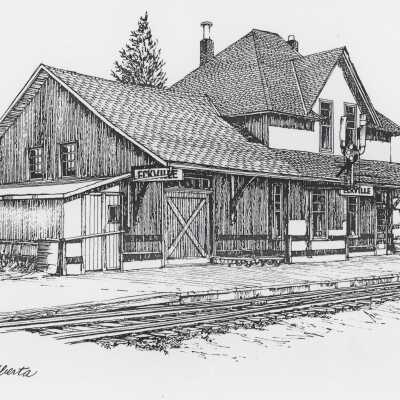 Photograph, CNR Station at Eckville