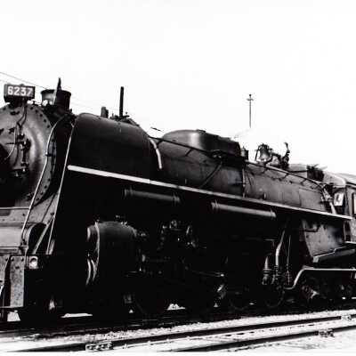Photograph, CNR Steam Engine 6237