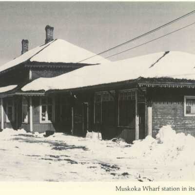 Photograph, CNR Muskoka Wharf Station, Gravenhurst, Ontario.