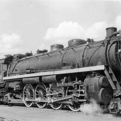 Photograph - Canadian National Northern Type 6000 at Saskatoon, September 1955