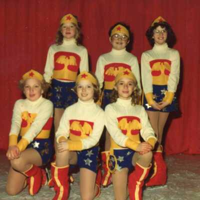 Photograph, Capreol Figure Skaters, Wonder Woman.