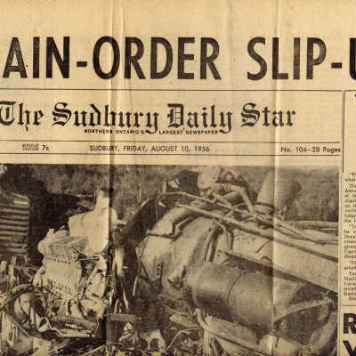 Newspaper Article - Train Order Slip-Up Blamed