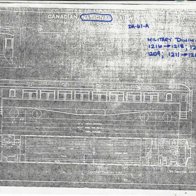 Canadian National: Rolling Stock Blueprints for a Military Dining Car