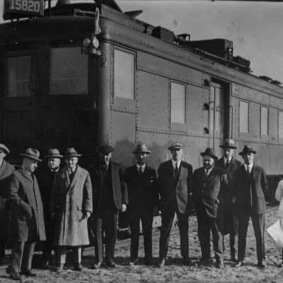 Photograph, Canadian National Railways (CNR) Oil Electric Party.