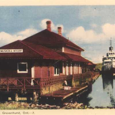 Photograph, CNR Muskoka Wharf Station, Gravenhurst, Ontario.