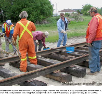 Photograph, NORMHC Track Laying.