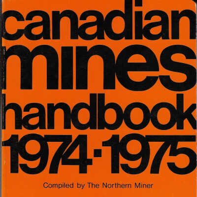 Canadian Mines Handbook, 1974-1975