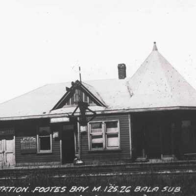 Photograph, CNR Station at Footes Bay, Ontario.