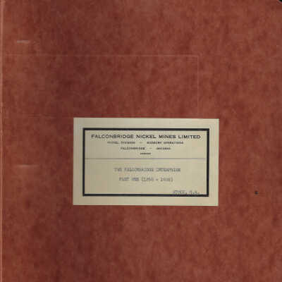 Falconbridge Nickel Mines Limited: The Falconbridge Enterprise Part 1 (1850-1928)