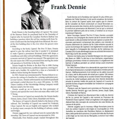 Document- "Trailblazers- Frank Dennie"