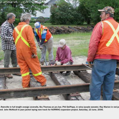 Photograph, NORMHC Track Laying.