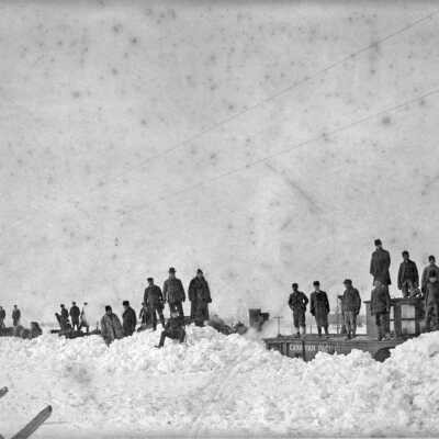 Photograph - Train in snow