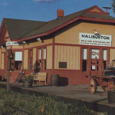 Photograph, CNR Station at Haliburton, Ontario.