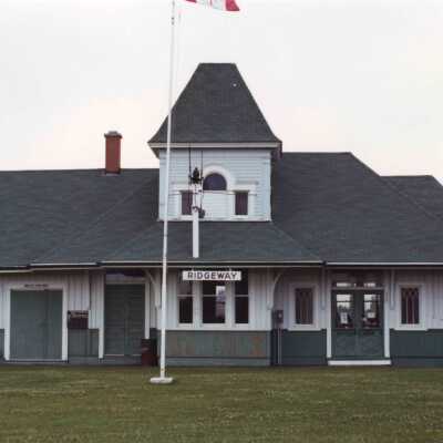 Photograph, CNR Station, Ridgeway, Ontario, Canada.