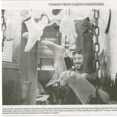 "Terror Train Taking Passengers" in The Sudbury Star, September 30, 2017