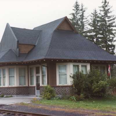 Photograph, CNR Station, Harriston, Ontario, Canada.