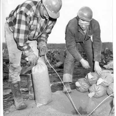 photograph - Jack Ranelli and Richard Chisholm - Hanna Mining Company