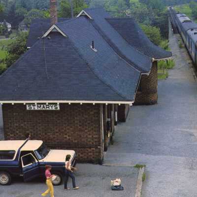 Photograph, CNR Station, St. Marys, Ontario, Canada.