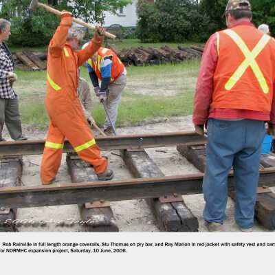 Photograph, NORMHC Track Laying.