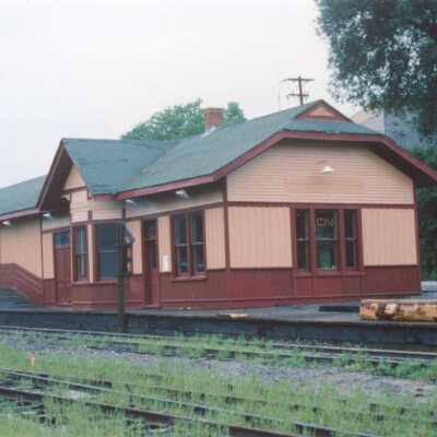 Photograph, CNR Station at Haliburton, Ontario.