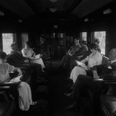 Photograph, Canadian National Railways (CNR) Radio Car - interior.