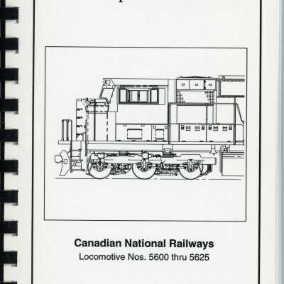 SD70I Operators Manual, Canadian National Railways: Locomotives Nos 5600 thru 5625