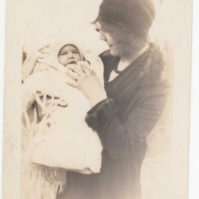 Photograph- "Sellwood Woman with Baby"
