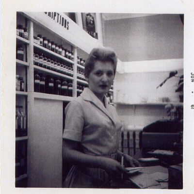Photograph, Lalonde's Pharmacy, Unknown Woman.