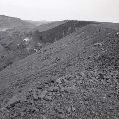 Photograph, View of Slag Break, Copper Cliff, Ontario.