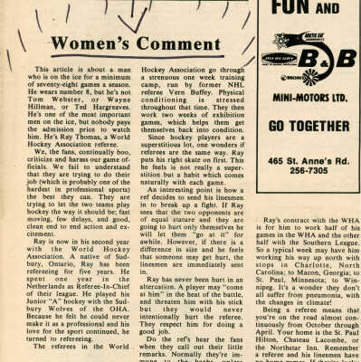 "Women's Comment" in JetStream, February 1974