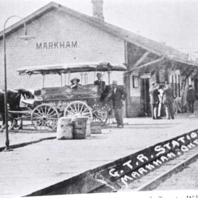 Photograph, CNR Station at Markham, Ontario.