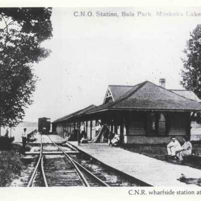 Photograph, CNR Station at Bala Park, Ontario.