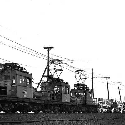 Photograph, INCO Loco #101 & Slag.