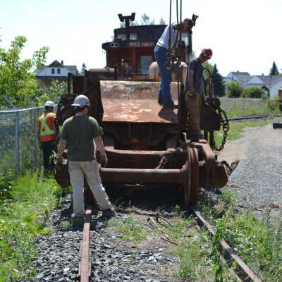 Photograph, NORMHC, Hot Metal Car Move into Prescott Park.