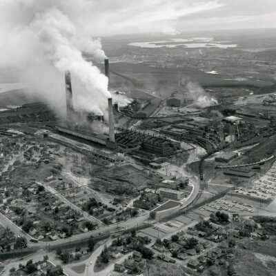 Photograph, Copper Cliff Smelter, Early 1950s.