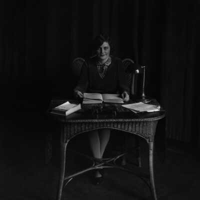 Photograph, Canadian National Railways (CNR) Radio Office desk.